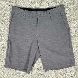 BYLT Kinetic Shorts Mens Medium Gray Performance Stretch Golf Casual Lightweight
